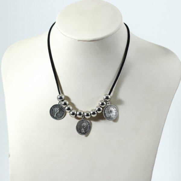 Necklace, Metal coins & Beads