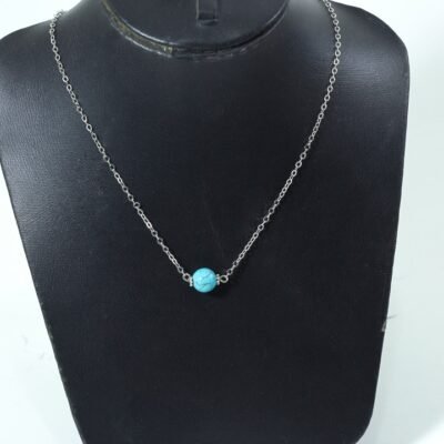 Necklace, Blue Bead