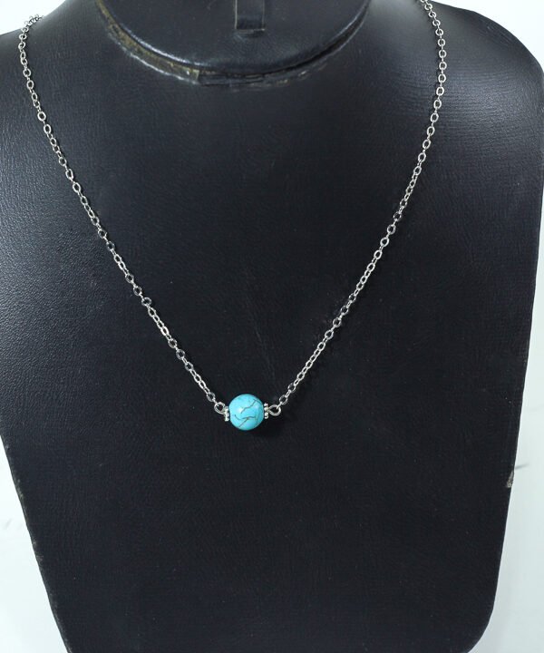 Necklace, Blue Bead