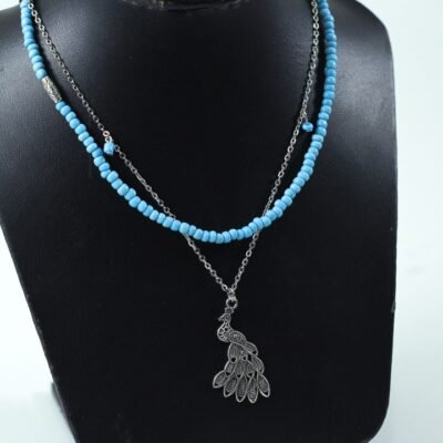 Necklace Silver metal 18