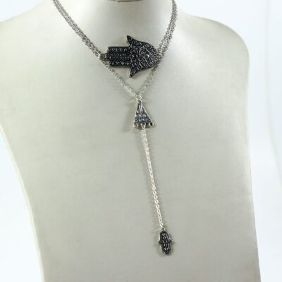 Necklace Silver metal 14