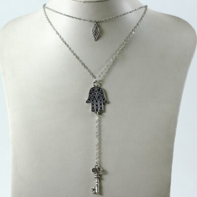 Necklace Silver metal 15
