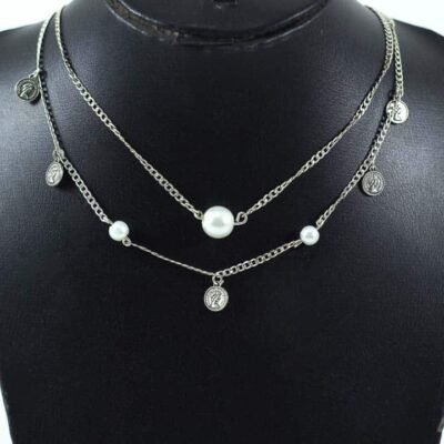Necklace, Coins & Beads