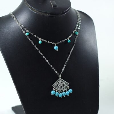 Necklace Silver metal 2
