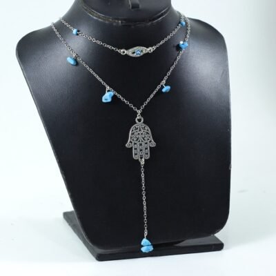 Necklace Silver metal 17