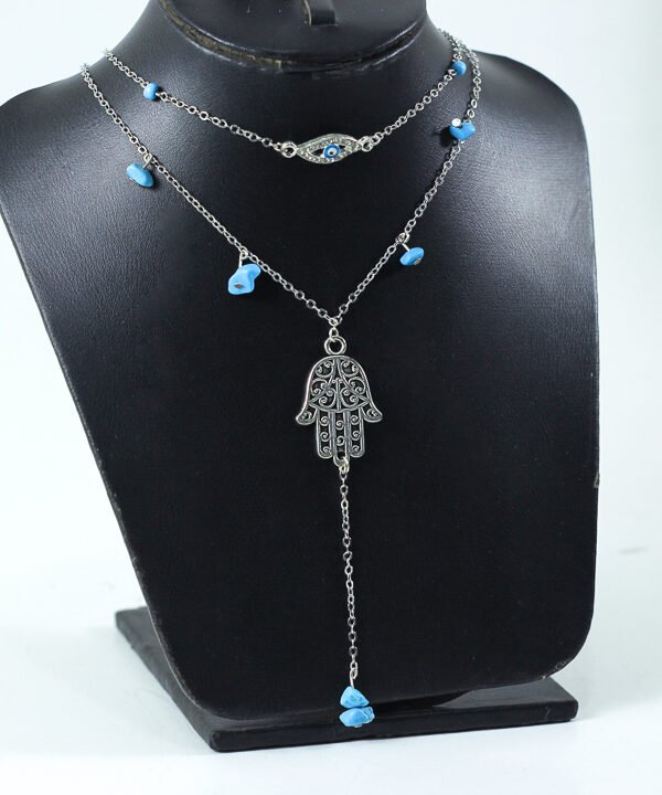 Necklace Silver metal 17