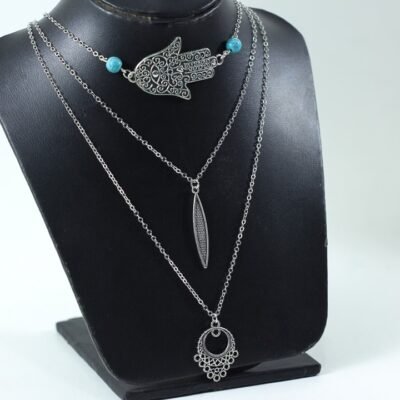 Necklace Silver metal 8