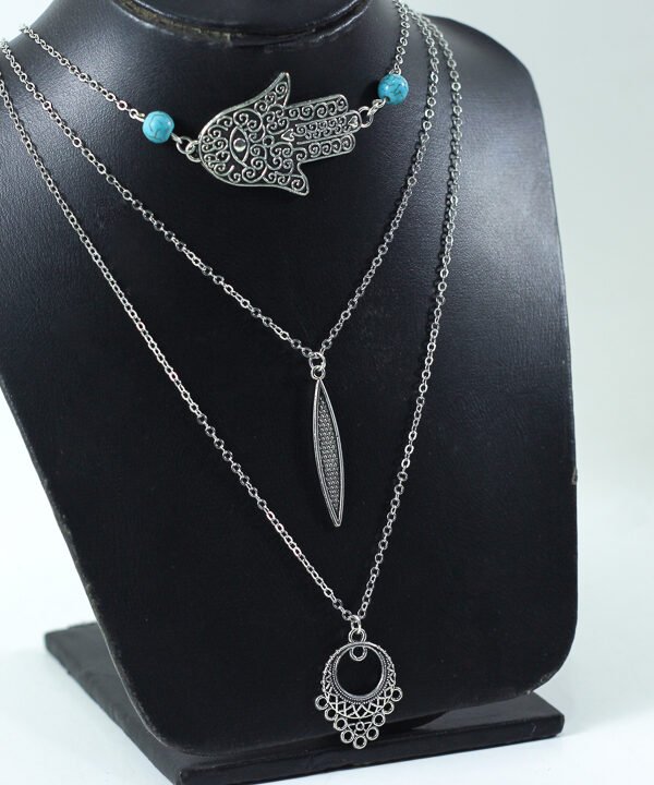 Necklace Silver metal 8