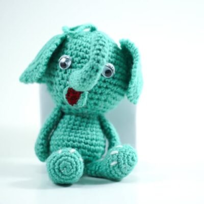 Amigurumi elephant, Green