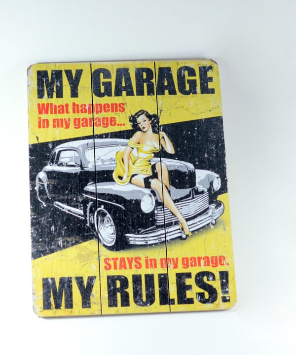 إطار حائط "My Garage، My Rules"