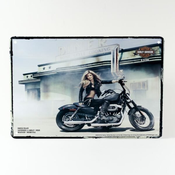 Wall Frame "Lady on Harley"