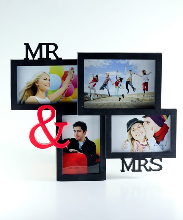 Picture Frame "Black" Mr&MRS