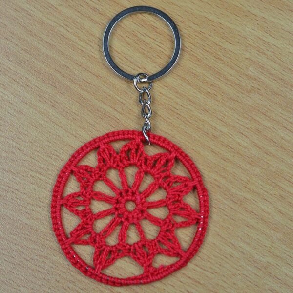 Key Chain Red Mandala - Image 2
