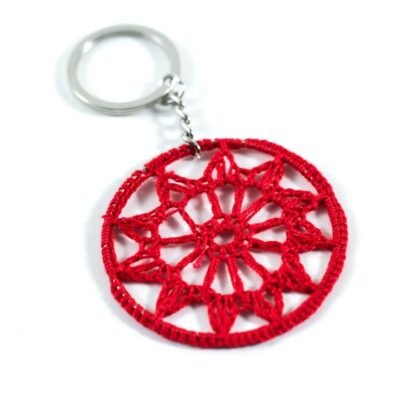 Key Chain Red Mandala