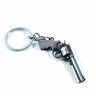 Key Chain Silver Gun