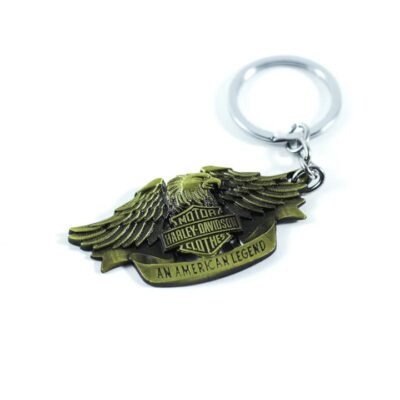 Key Chain Gold Harley Davidson