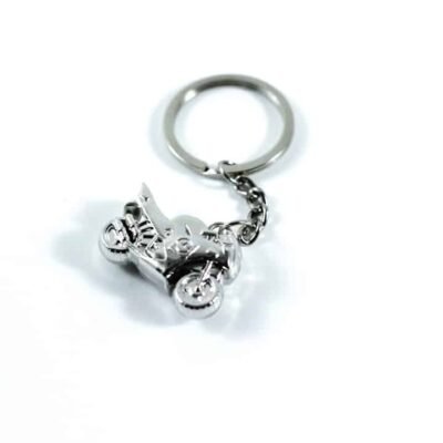 Key Chain Silver bike