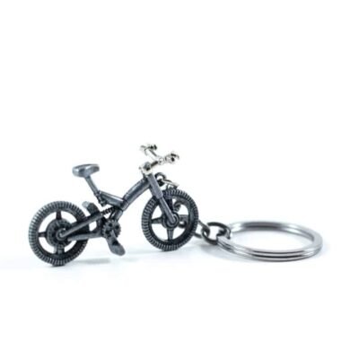 Key Chain Silver Bicycle
