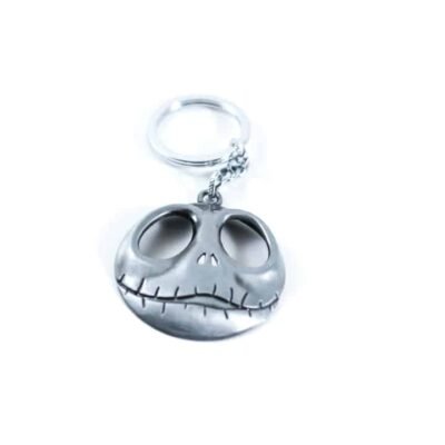 Key Chain Silver Jack Skellington Mask