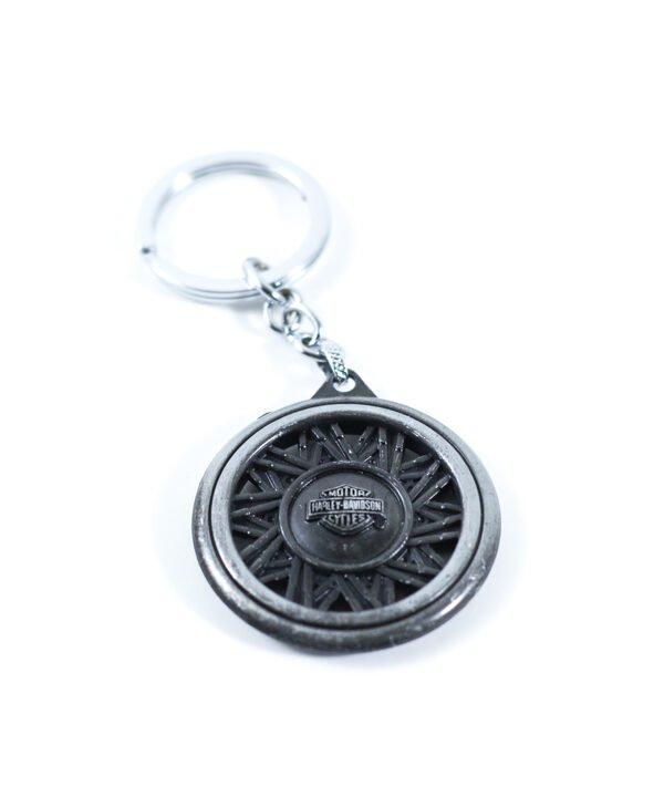 ميدالية مفاتيح فضية بشعار هارلي ديفيدسون
