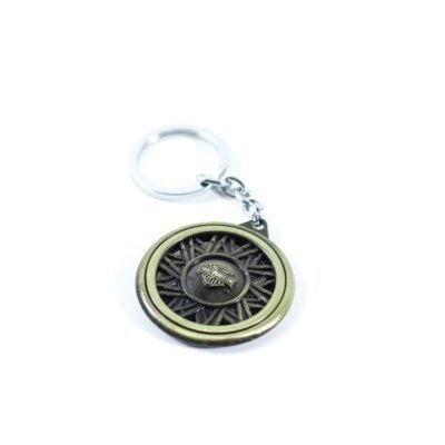 Key Chain Golden Harley Davidson Logo