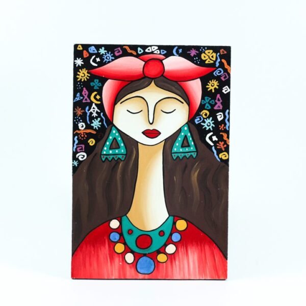 Wall Frame Black & Red upper Egypt Girl