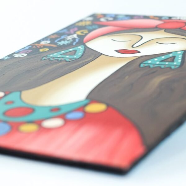 Wall Frame Black & Red upper Egypt Girl - Image 2