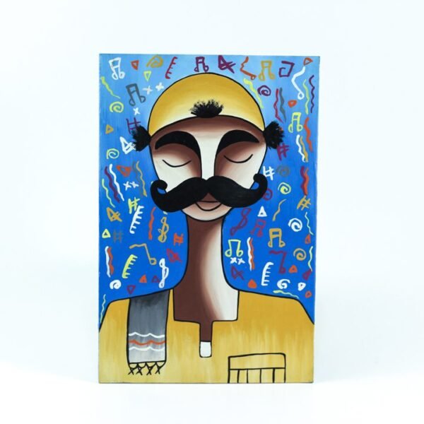 Wall Frame Blue & Yellow upper Egypt Man