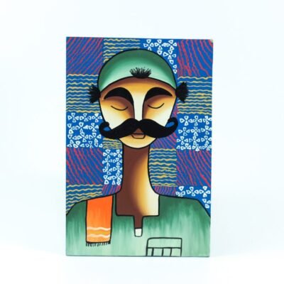 Wall Frame Blue & Green upper Egypt Man