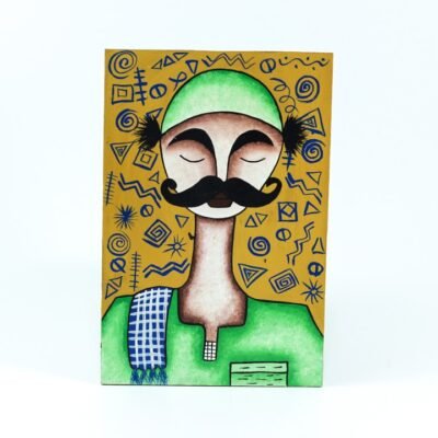 Wall Frame Orange & Green upper Egypt Man
