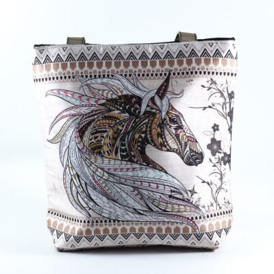 Handbag, With Colorful Horse's Face