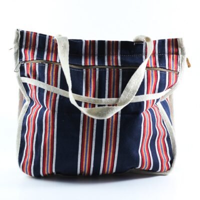 Handbag, with colorful Strips