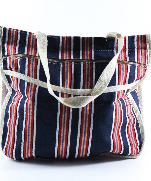 Handbag, with colorful Strips
