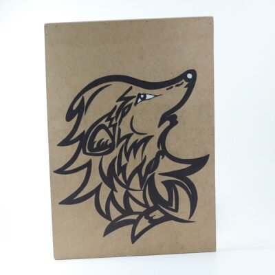 Wall Frame, wolf's face