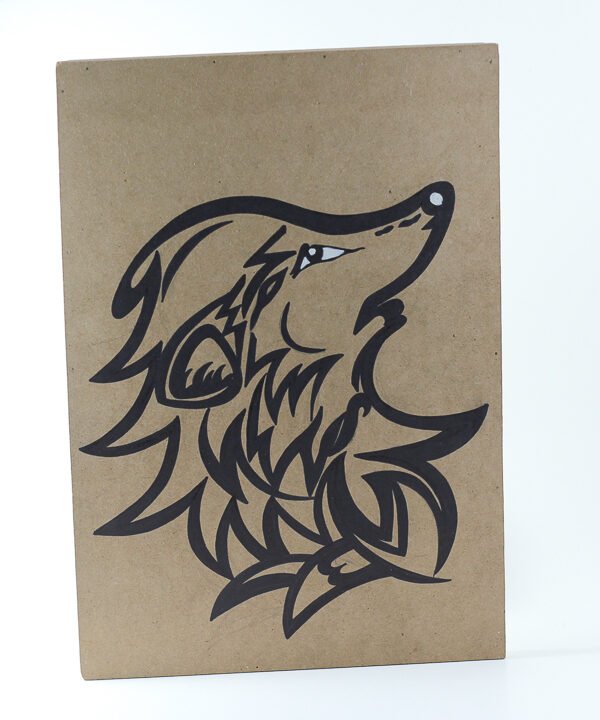 Wall Frame, wolf's face