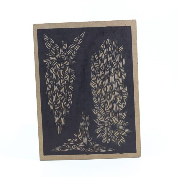 Wall Frame, Black, with Leaves