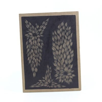 Wall Frame, Black, with Leaves