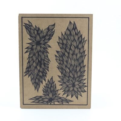 Wall Frame, two branches with leaves