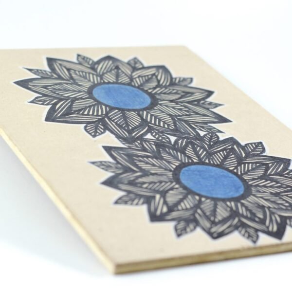 Wall Frame, Mandala, Black and Blue - Image 2