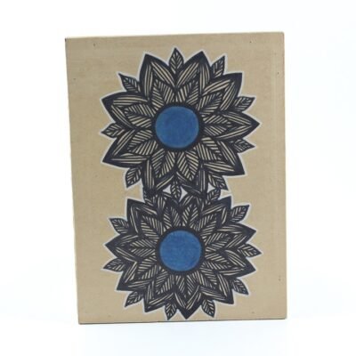 Wall Frame, Mandala, Black and Blue