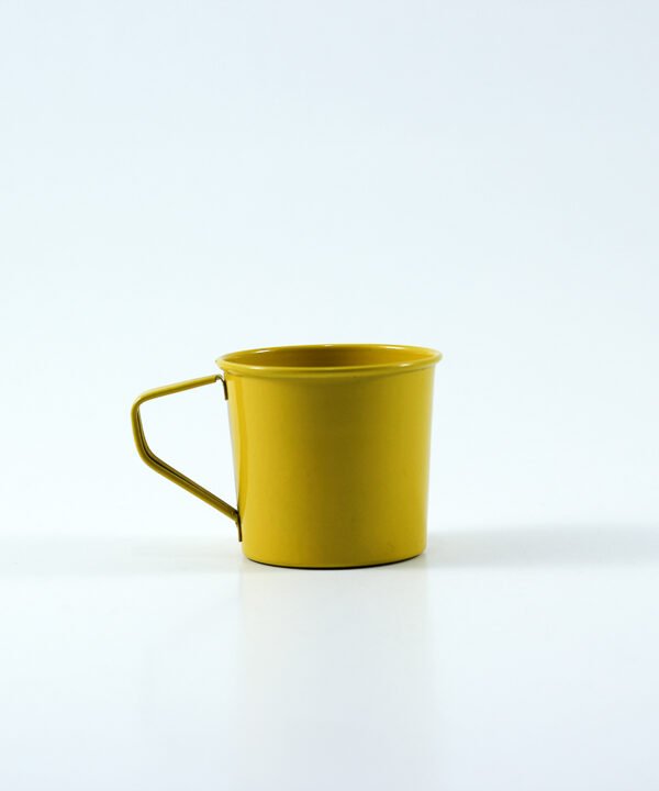 Cup Made Of Metal Yellow Color