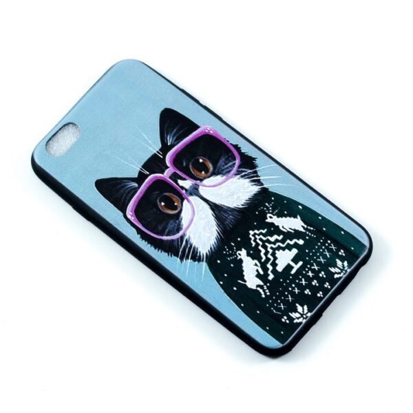 Cover Iphone 6/6S "Cat with Pink Glasses"