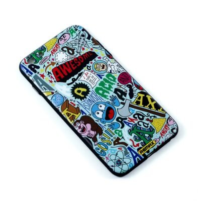 Cover Iphone 6 Plus "Colorful letters & characters"