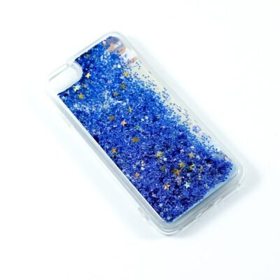 Cover Iphone 7 "Moving blue glitter"