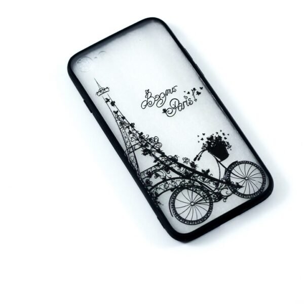 Cover Iphone 7 "Eiffel Tower & Bicycle"