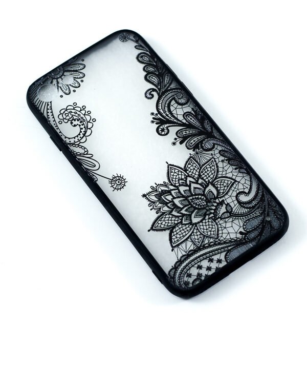 جراب أيفون 7 ورد أسود