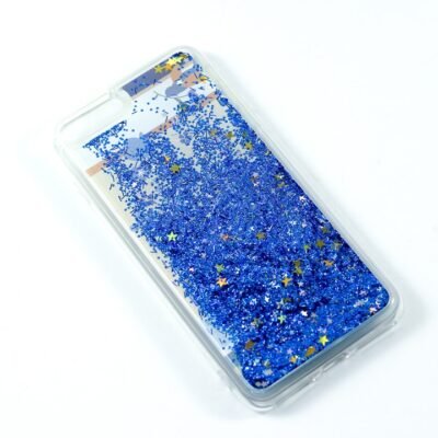 Cover Iphone 7 Plus "Moving blue glitter"