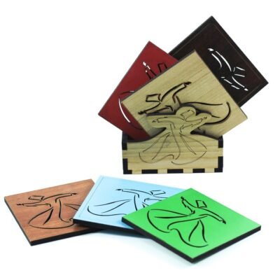 Coaster set, Colorful Sofie