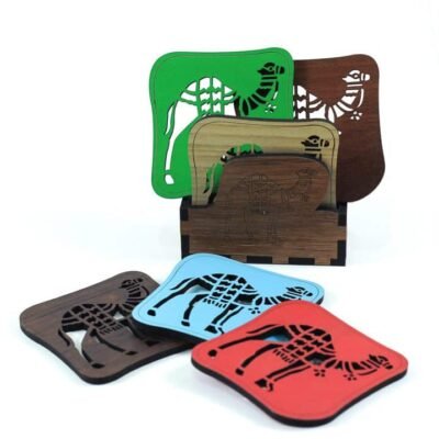 Coaster set, Colorful Camel