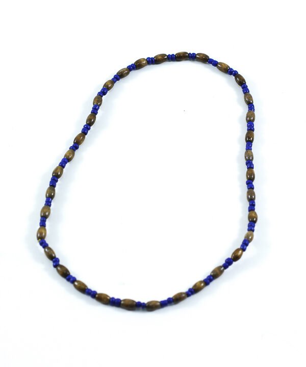 Necklace, Blue & beige